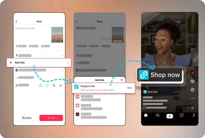 Важные замечания по вставке ссылок на продукты в видео TikTok